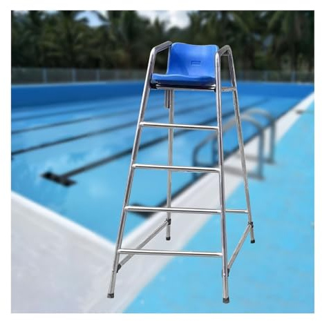 Sillas de socorrista altas, sillas de socorrista profesionales/asiento de observación para árbitros, silla de observación desmontable, silla de socorrista alta de acero inoxidable para piscinas elev