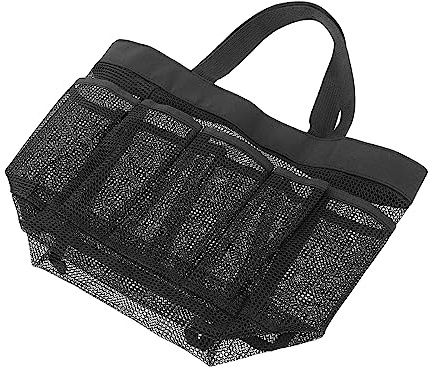 Ipetboom Netz Duschbeutel Tragbar Für Männer Und Frauen Strand Badetuch Mit Haken Zum Aufhängen Aus Nylon Für Reisen Schwimmen Camping Fitnessstudio