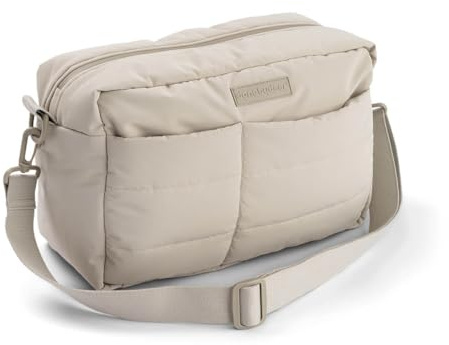 Done by Deer Changing Bag Pram - Nappy Bag - Water-Repellent Pram Bag with Changing Mat Shoulder Straps & Pram Hook - Made of Recycled Polyester - 35 x 15 x 23 cm - 12 L