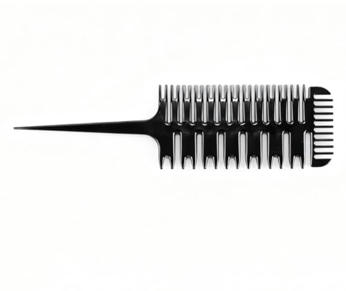 Durlo Pettine Per Tintura Dei Capelli, Kit Professionale Per Tintura Dei Capelli Da Salone, Pettine Per Mèches a 3 Vie, Strumento Per Lo Styling Della Tintura Per Uso in Salone