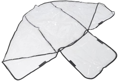 HEALSOPTHY Regenschutz für Zwillingskinderwagen mit Pvc Windschutzhülle Transparente Abdeckung Einfache Montage Geeignet für Doppelwagen Vorder und Rücksitze