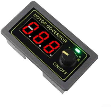 Contrôleur de moteur PWM DC 5 V 12 V 24 V pour LED et moteur, variateur d'intensité 5 A 150 W avec démarrage en douceur, bouton de codage numérique, incréments de cycle de service réglables, bouton de