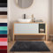 casa pura Badteppich Sky Soft - Flauschige, rutschfeste & Weiche Badematte | Bad & Duschvorleger für Badewanne Dusche & Toilette | Maschinenwaschbar & schnell trocknend | 80x150 cm - Dunkelgrau