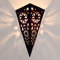 Casa Moro Orientalische Wandlampe EWL07 32x19 cm (H/B) mit Rost-Finish in Antik-Look marokkanische Wandleuchte wie aus 1001 Nacht | L1629