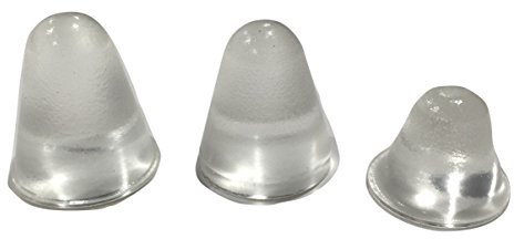Cone Shaped Clear Rubber Bumpers - 16 PC Combo - Tall Rubber Feet Spacers for Electronics, Computer Audio Equipment, Car Truck Bug Deflector, Cutting Boards, Picture Frames, Cabinet Door