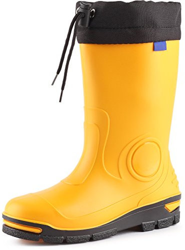 Ladeheid Stivali Bambino e Bambina in PVC LARB014 (Giallo, 31/32 EU)