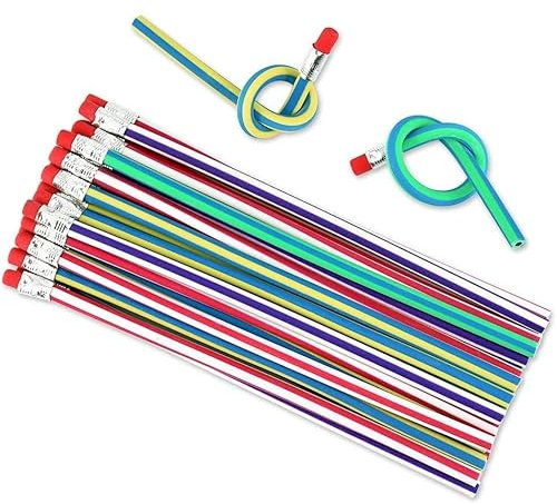 Locisne 35 Pack weiche flexible Bendy Bleistifte, magische Bend Bleistifte für Kinder Schule Spaß, Klassenzimmer, Preise, Party Geschenke