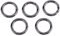 Demeras 5 pz/Borsa in Lega di Zinco Tondo moschettone Anelli di Chiusura a Molla o Ring Clip a Scatto Portachiavi a Molla Gancio a Scatto per Borse, Borse, Portachiavi, Campeggio Escursionismo