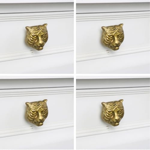 Melody Maison Gold Tiger Head Drawer Knob