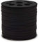 ISIYINER Corda di Cuoio, Suede Cord Cordino in Finta Pelle Corda per Collana di Tessitura, Braccialetto Fai da Te, Confezione Regalo, Decorazione Acchiappasogni 3mm X 90m (Nero)