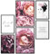 Papierschmiede® Mood Poster Set Coco Violet, Bilder Wohnzimmer Deko Schlafzimmer, 2x DIN A4 und 4x DIN A5, Rosa Lila Blüten Pfingstrosen Fashion - Wandposter ohne Rahmen