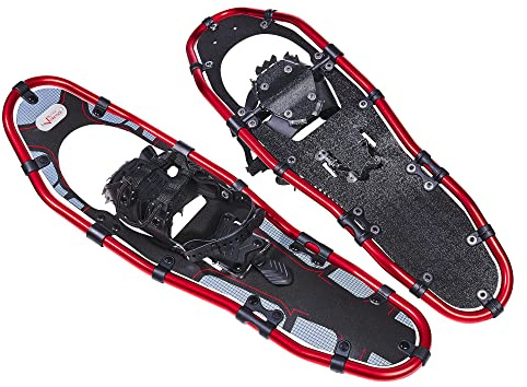 Black Crevice Raquetas de Nieve de Aluminio para Hombre y Mujer, para Senderismo, con Marco de Aluminio, con Correa de talón Ajustable, 64 cm