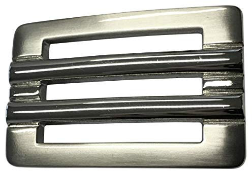 BELTINGER Gürtelschnalle 3,5cm | Buckle Wechselschließe Gürtelschließe 35mm Massiv | Für Wechselgürtel bis zu 3.5cm Breite | Silber