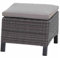 Siena Garden Corido Fußhocker zu Diningsessel Gartenhocker Polyrattan