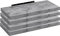 WOLTU 4X Wandregal Wandboard Bücherregal Regale für Deko Wandablagen aus MDF Holz, 4er Set Hängeregal Grau Eiche, 100x22,9x3,8cm RG9317grei-4