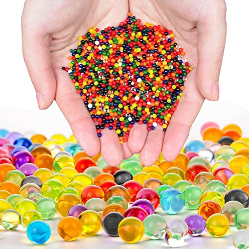 KENOO Water Beads for Vases - Biodegradable & Eco-Friendly Vase Filler for Home Decor Plants, Multicolored Gel Balls,(65g Pack)