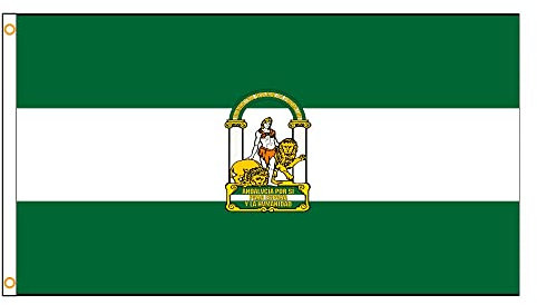 Bandera 90x150cm España Español La Bandera de Andalucía