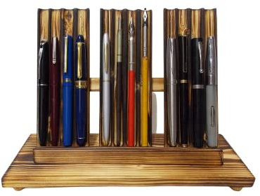 Inkwellinserts Pen stand rack holder rest desk top ink fountain pen display stand hold 12 pens