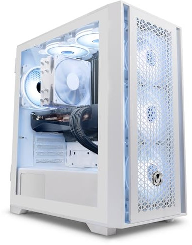 VIBOX VII-86 PC Gamer Blanc • Intel Core i9 10900F 5,2 GHz • Nvidia RTX 4090 24 Go • 32 Go RAM • 2 to NVMe M.2 SSD • 1000W PSU • Windows 11 • WiFi