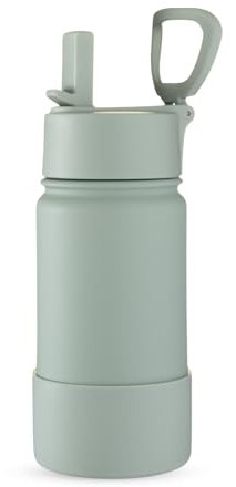 One Green Bottle – Epic Stainless Steel Bottle, Leakproof Metal Bottle with Triple-Walled Vacuum Insulation, with Base Bumper - Sage