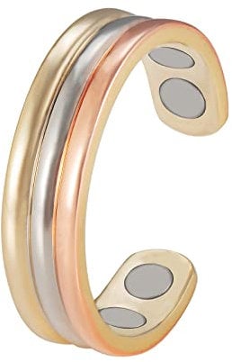 EnerCoppeX Kupferring für Arthritis und Gelenke, Magnettherapie-Ring aus reinem Kupfer, 3500 Gauss effektiver Magnet, gesundes Schmuckgeschenk (CPR-0013)