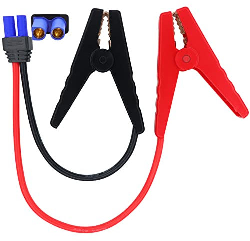 HuaLiSiJi EC5 Starthilfekabel EC5 Ersatz Starthilfekabel,Krokodilklemmen mit Kabel,Starthilfekabel Motorrad,für 12V Tragbare Auto-Starthilfe Jump Starter Booster (40cm)
