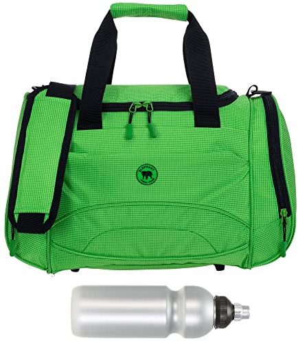 Sporttasche Elephant Color S Gym Bag 1292 Hellgrün+ Trinkflasche | Tasche klein Damen Herren Jungen Mädchen Schulsport Tasche Sport Gym Fitness Arbeit 42 cm