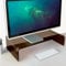 semper plastic Acrylglas Monitorständer rauchbraun - deutsche Herstellung - Exklusive Monitorerhöhung aus 10mm Acrylglas - Premium Bildschirmständer - deutsche Handarbeit