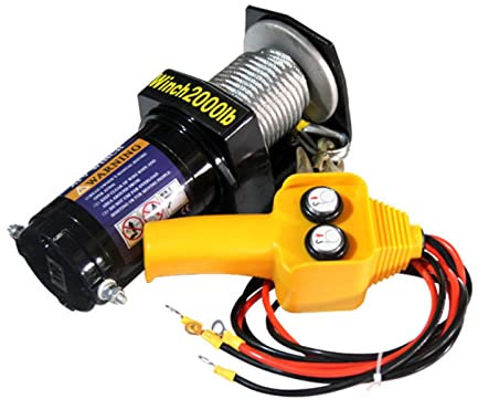 Auto Electric Winch 12v24V Auto Winde Offroad Fahrzeug Selbstauftrieb Elektrische Winde Traktion Hebezeuge JIYAMI'EN EL (Farbe : 3000lbs, Größe : 24V_Wired Handle)