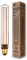 greenandco dimmbare Vintage Design LED Birne zur Stimmungsbeleuchtung | E27 T30 | klar | 2,3W 65lm | 1800K extra warmweiß | 320° | 230V | flimmerfrei | Edison Glühbirne