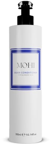 Max Pro MOHI Silbershampoo 300 ml | Anti-Gelb Shampoo für blondes & blondiertes Haar | Sulfatfrei & mit Seidenprotein | Neutralisiert Gelbstich | Kühler Farbton & gesunder Glanz