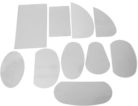 10 Pezzi Spatole per Argilla, Ceramica Spatola di Acciaio Inossidabile Strumenti in Argilla polimerica Strumenti per Ceramica Artigianale Scolpire la Modellazione
