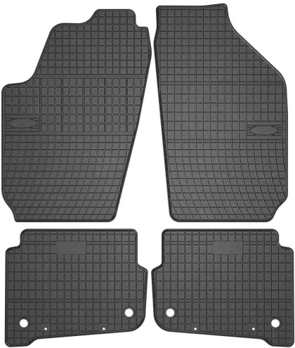 MOTOS Gummimatten Auto Fussmatte passend für Volkswagen Fox 2003-2021 Hatchback Verbessern Sie Ihren Reisekomfort mit Antirutschmatte Auto - Allwetter fußmatten Auto, Schutz vor Verschmutzung