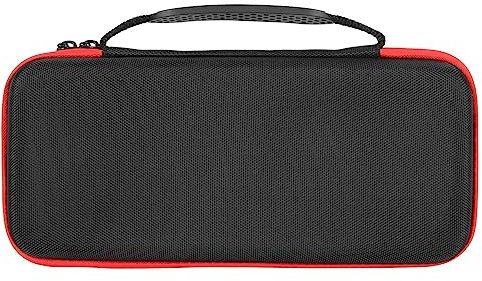 Lazmin112 Portable Carrying Case, Handheld Game Console Storage Bag, Shockproof Travel Handbag, for ROG Ally 7 Inch 120Hz Handheld Gaming Console (Red)