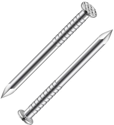 Wensilon (258 piezas) clavos de acero inoxidable 304 de 1-1/4 pulgadas, clavos colgantes, clavos de pared, tacos y clavos largos
