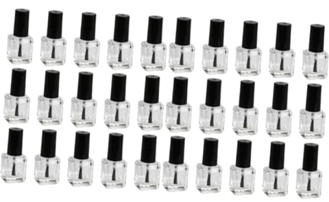 minkissy 30 Stk Flasche Nagellack Glasflasche Füllung Plastik Verdünner