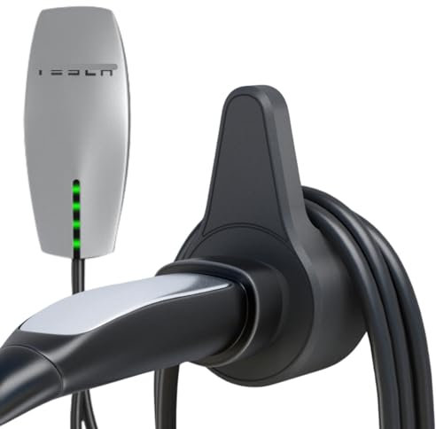 MECMO for Tesla Model 3/Y/S/X Charging Cable Organizer Wall Mount, Tesla Motors Mobile Charger Cord Hanger Wall Connector Adapter for Charger Plug Protector Charging Cable Holder Tesla Accessories