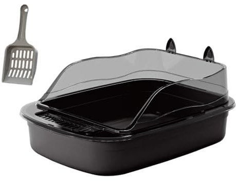 Baoblaze Bac Litiere pour Chat, Grande Litiere Chat, Litiere pour Chat Bac, Caisse Chat Litiere, Arbre a Chat Litiere pour Aux Chats Adultes, Chatons, Deux Chats