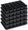 Tymar 24x Anzuchttöpfe mit Untersetzer, Blumentopf mit Pflanzschalen, mit Tablett, Shuttle-Trageschalen (Anzuchttöpfe 7x7 + Untersetzer, 5 Pack)