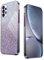 HAOYE Hülle für Oppo A52 / A72 / A92, Galvanikrahmen Ultradünn TPU Handyhülle mit Glänzend Aufkleber, Silikon Schock-Absorption Schutzhülle. Lila