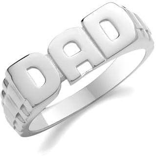Edler 925 Sterling Silber Herren - Dad Ring TRS36404RSP