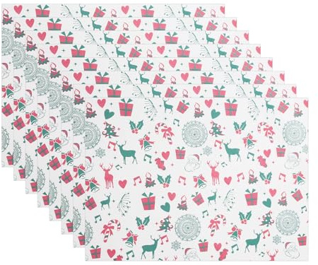 QUARKZMAN 100stk Weihnachts Wachs Papier Blätter für Lebensmittel Verpackung Lebensmittel Picknick Papier Sandwich Verpackung Papier für Lebensmittel Korb Einlage F