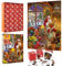 Adventskalender 2025 Puzzles für Kinder, 1008 Teile Weihnachts-Countdown-Kalender-Puzzle für Jugendliche und Erwachsene (Rot)