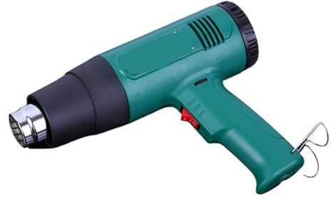 MZZYG Heat Gun 1600 Watt Industrial Electric Hot Air Gun Thermoregulator Heat Guns Shrink Wrapping Thermal Heater Nozzle For Car Cover For Shrinking PVC, Crafts, Paint Stripping, Car Fi
