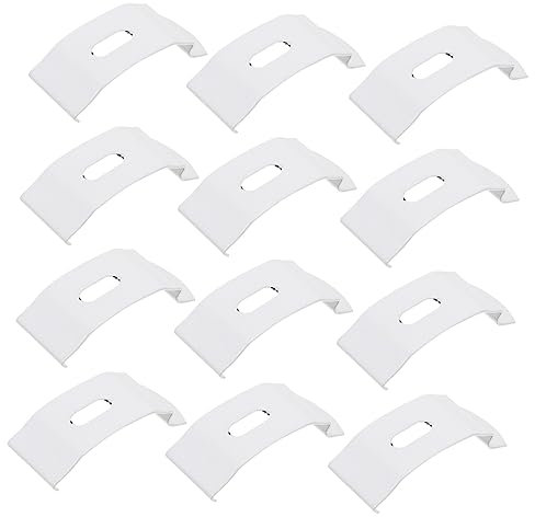 GETAJGHSD 20pcs Metal Curtain Fixed Plates Vertical Curtain Installation Tools Diy Repair Parts for Window Treatments