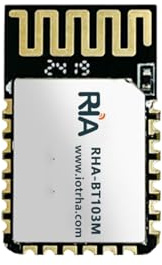 RHA-BT103M Kleines BLE 5.2-Bluetooth-Modul, ultra-niedriger Stromverbrauch, stabile Hochgeschwindigkeitsübertragung für industrielle Daten und Smart-Geräte, 2 Stück