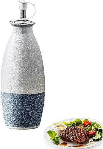 DDNGEJ Botella de Aceite de Oliva o Botella de vinagre Dispensador de Aceite y vinagre Botella de cerámica para Aceite de Oliva Botella de Aceite a Prueba de Fugas ALM