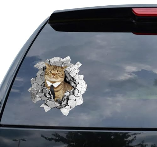 Gestalten Sie Ihre Eigenen Autoaufkleber, Individuelle Vinyl-Autofensteraufkleber, Personalisierte Hunde Katzen Haustiere Realistische Aufkleber für - Lichtbeständig und Wetterfest - 7 Größen