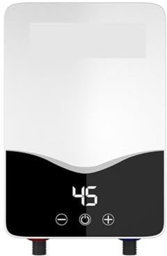 Scaldabagno Elettrico Istantaneo, Scaldabagno Elettrico Senza Serbatoio Da 5500 W Display Digitale Scaldabagno Istantaneo LCD Touch Screen per RV Cucina Bagno