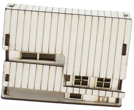 TOYANDONA Maisons De Noël Bois Soi-même Puzzles De Maison Miniature Décorations De Table Intérieure pour Village De Noël